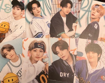 Official Nacific Limited Stray Kids Hyal Booster Printed Signature High School University Theme Postcard