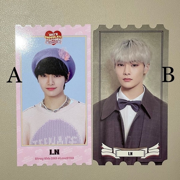 Official Stray Kids Fan Meeting Golden Ticket SKZ-X Chocolate Factory Love Stay PC