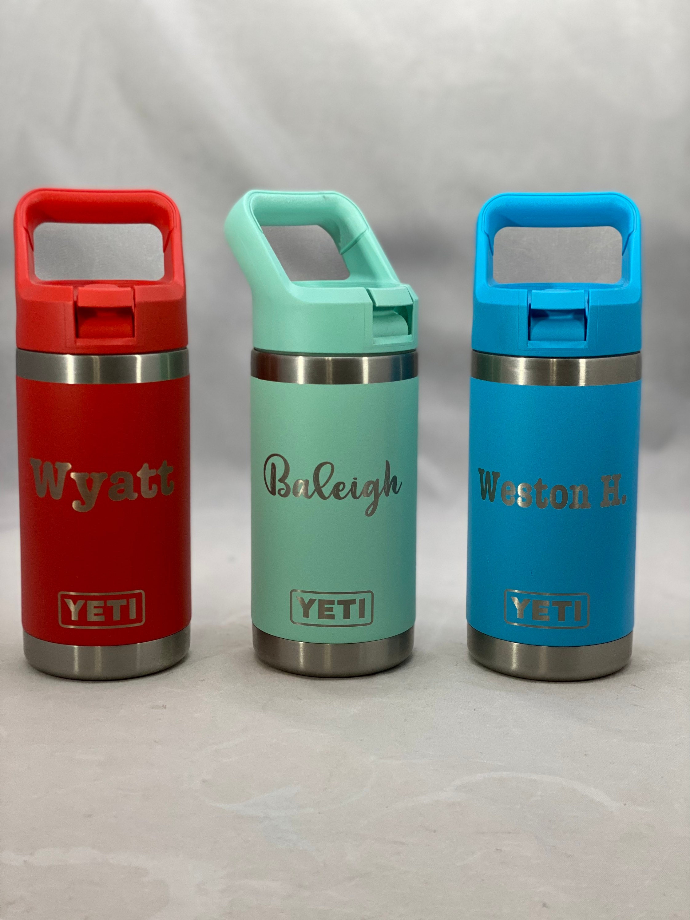 Custom kids YETI Rambler Jr., Laser engraved Kid's Tumbler – Four