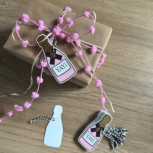 Gift Tags: Champagne Bottles