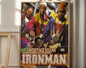 Ghostface Killah - Ironman - Arte Vintage - Arte Contemporânea - Download Digital - Decoração de Parede