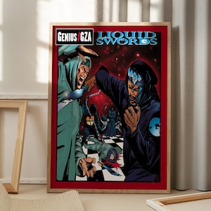 GZA Liquid Swords Poster Print Wu-Tang Digital Download image 1