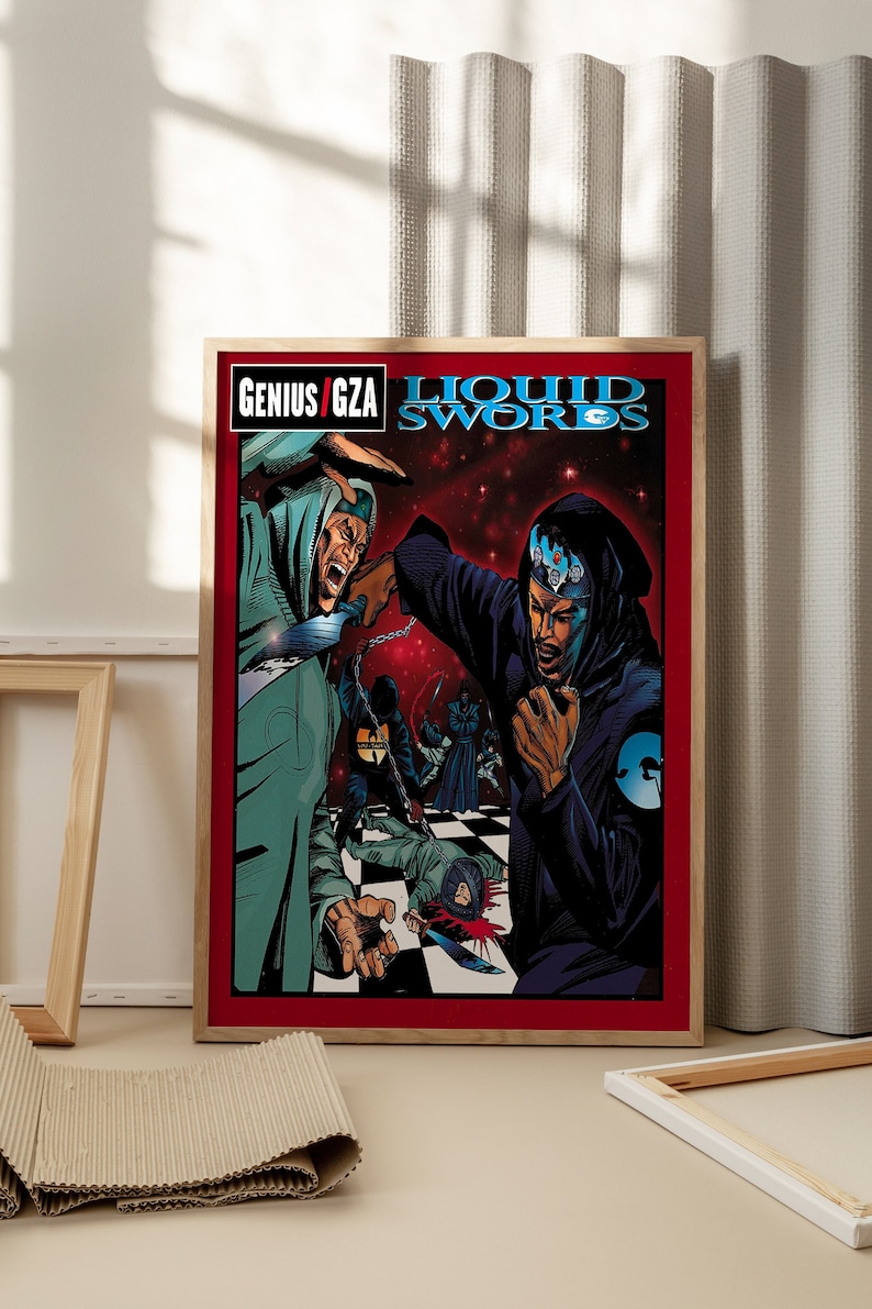 GZA Liquid Swords Poster Print Wu-Tang Digital Download image 1