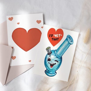 Eu acertaria aquela maconha maconha 420 Cardz Stoner Cartão comemorativo do dia dos namorados para ele, cartão de amor dela