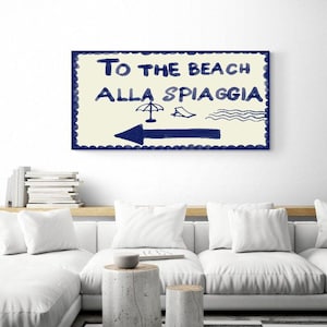 Kunstdruck | Küstenwand Kunst & Dekor | Boho Sommer Vibes | La Dolce Vita | Vintage Beachy Poster für Strandhaus | Sommer Poster