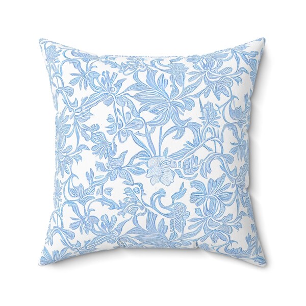 Blue and White Chinoiserie Pillow Etsy