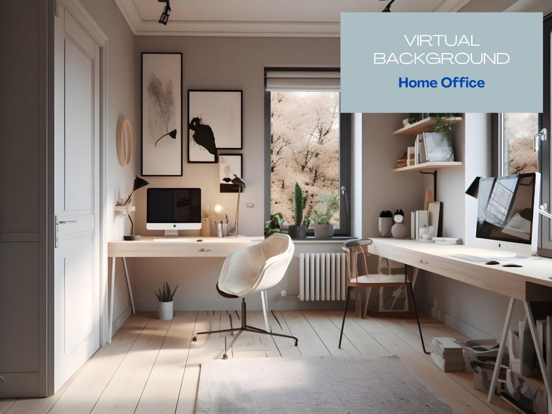 Virtual Background for Virtual Meeting at Home Office Backdrop Etsy
