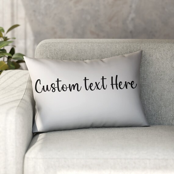 Custom text pillows cheap