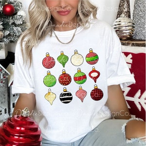 Christmas Ornaments PNG, Christmas Sublimation Design, Christmas Balls PNG,  Merry Christmas PNG, Christmas Shirt Design, Digital Download