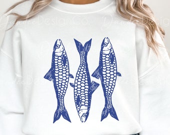 Fisherman Aesthetic PNG, Retro Fish, Vintage Nautical Sublimation Design, Lake Lover Design, Trendy Fishing Design, Coastal Life Download