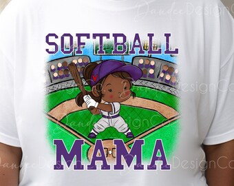 Softball Mama PNG, Softball Mom Sublimation Design, Softball Player, Sports Mom Design, Team Mom, Softball Season PNG, Digital Download