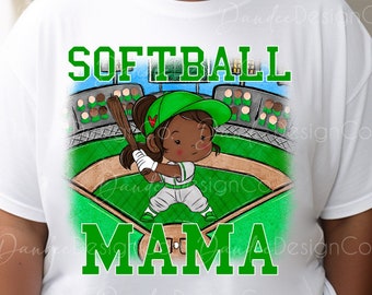 Softball Mama PNG, Softball Mom Sublimation Design, Softball Player, Sports Mom Design, Team Mom Design, Game Day PNG, Digital Download