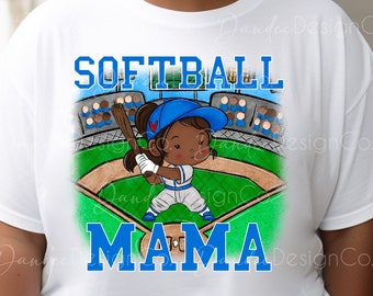 Softball Mama PNG, Softball Mom Sublimation Design, Softball Player, Sports Mom Design, Team Mom Design, Game Day PNG, Digital Download