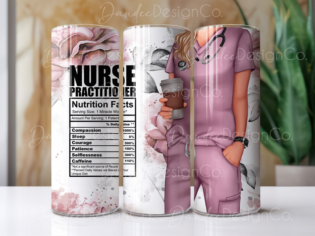 Nurse Practitioner 20oz Tumbler Design Nurse Practitioner Etsy