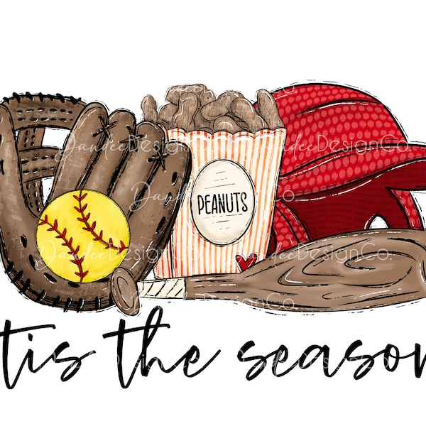 Softball PNG, Tis the Season Softball PNG, Softball Mama, Softball Mom, Softball Saison Sublimation Design, roter Helm, digitaler Download