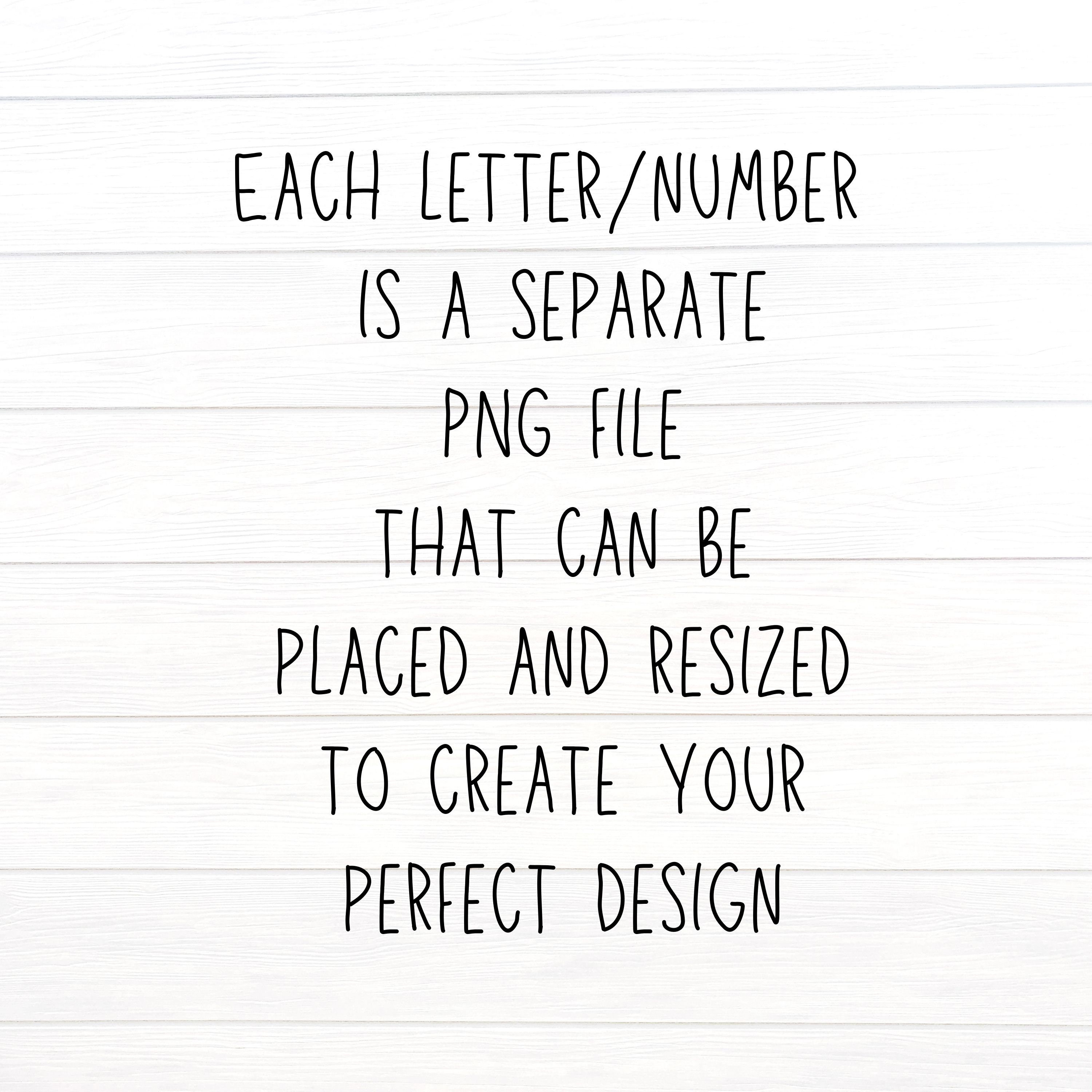 Retro Floral Doodle Letters, Retro Alpha Set, 2 Alphabet PNG Sets ...