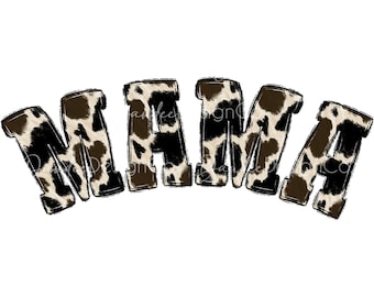 Piel de vaca MAMA PNG, Diseño de sublimación, Mamá PNG, Diseño de mamá de granja, Diseño de impresión de vaca, Mamá Png, Madre Png, Mamá occidental png, Descarga digital