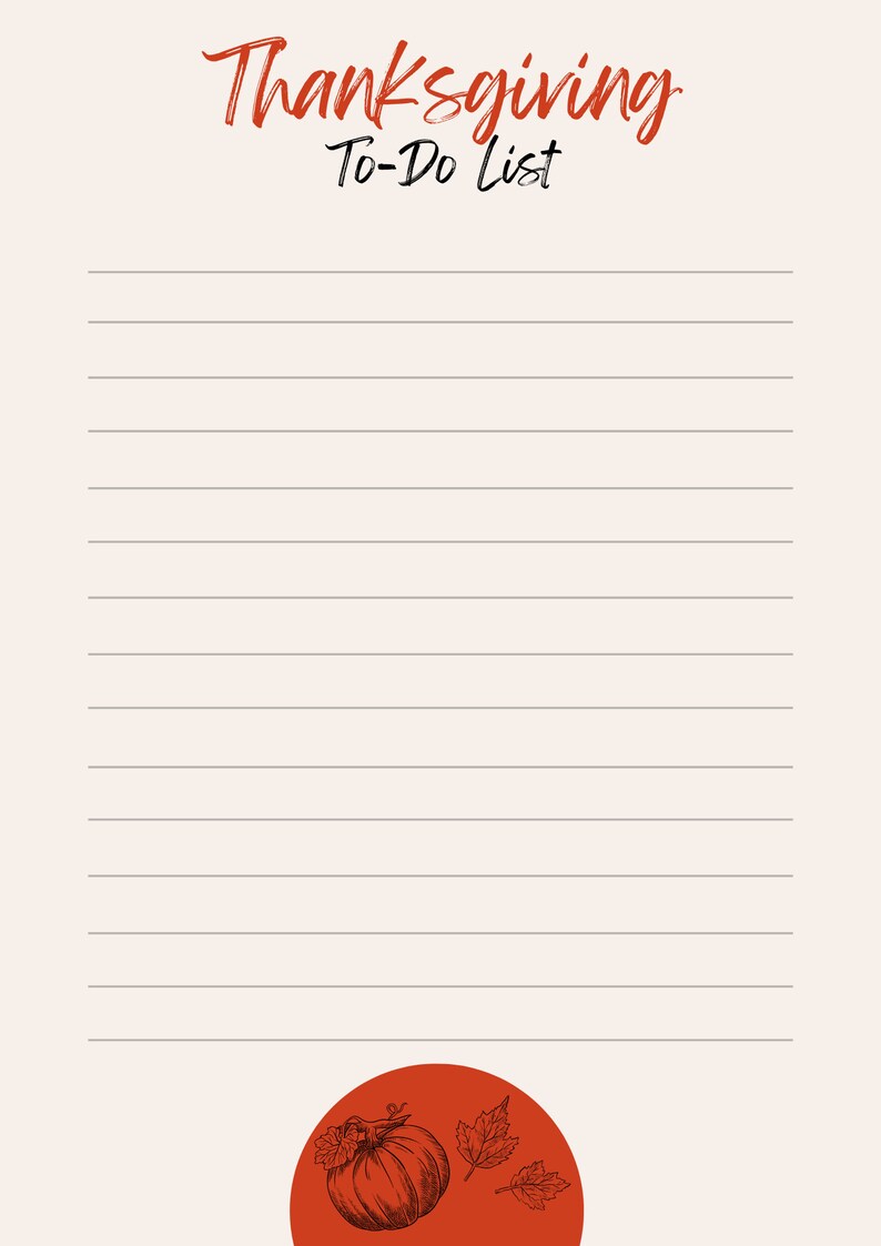 Holiday and Daily Printable to Do List - Etsy