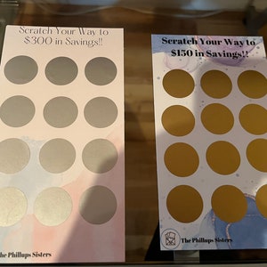 Grattez pour gagner des cartes d'épargne