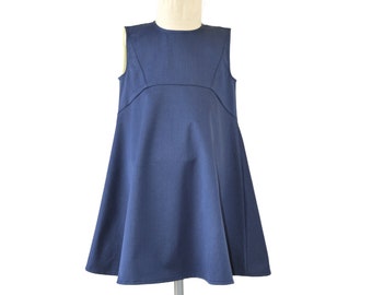 Robe de printemps sans manches en jean pour fille