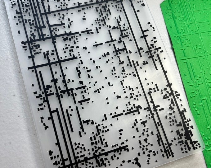 Lines & Dots Embossing Folder, Background Embossing Folders, Paper