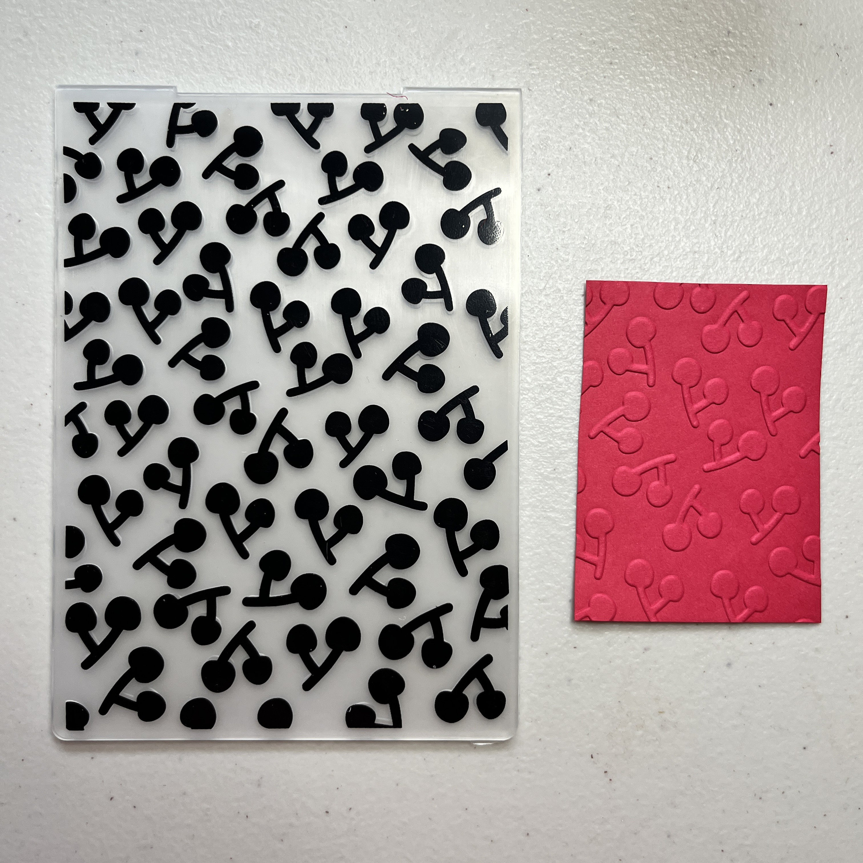 Cherry Embossing Folder, Background Embossing Folders, Paper Embossing ...