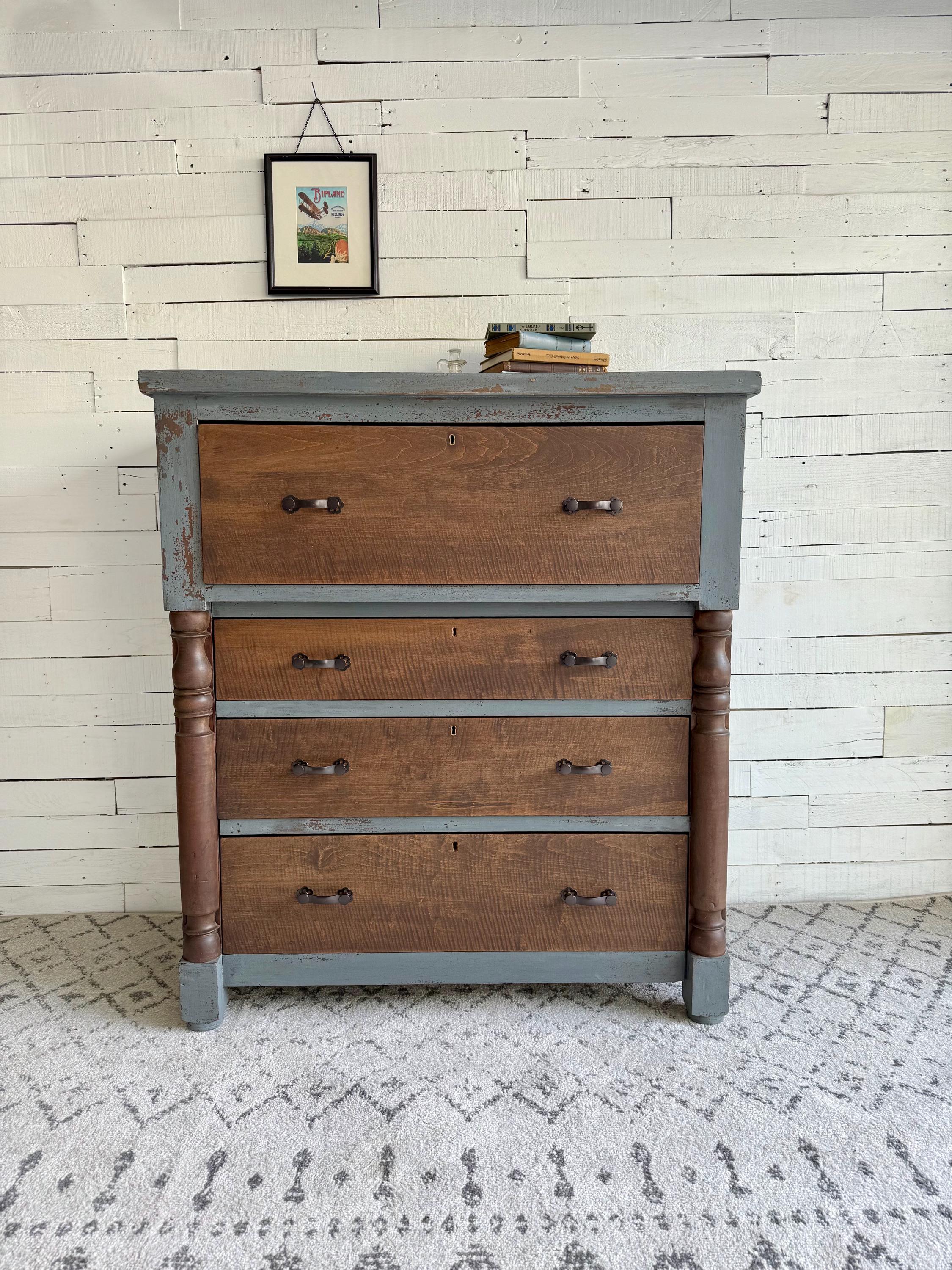 blue dress for baby girl Baker 6-drawer Dresser Brown and Light Taupe main image 1
