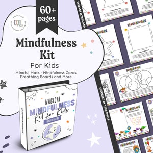 Mindfulness Mini Kit | Breathing Cards | Mindfulness Cards | Mindfulness Coloring Bookmarks | Mindfulness Activities