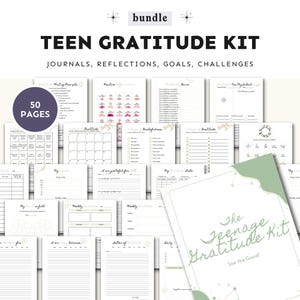 Teenage Gratitude Workbook Worksheets, Therapist Resources, Teacher Resources, Gratefulness, Gratitude Activities, Planner