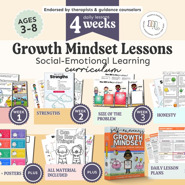 Growth Mindset Activities - Growth Mindset for Kids - Growth Mindset Printables