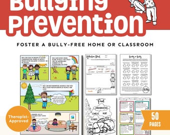 Anti-Bullying Activities | Bullying Worksheets + Comic | Positive Relationships | No Bullying Posters