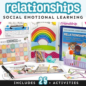 Relationships SEL Unit | Friendship Activities| Healthy vs Unhealthy Relationships | SEL | Social Skills