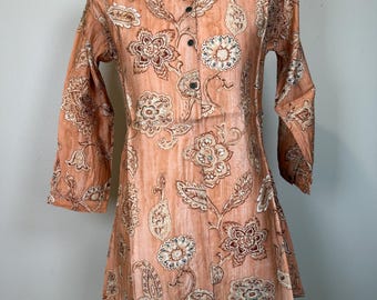 women's short kurta tunic top summer shirt