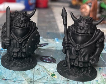 Set of 3 Orcs and Goblins | Goblinoid Army Warband | Dragonbane DnD 5e Dungeons & Dragons Pathfinder | Unpainted Miniatures | FDM PLA