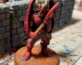 Demon Pit Fiend Devil Balrog Balor | Dragonbane DnD 5e Dungeons & Dragons Pathfinder | Unpainted Miniatures | FDM PLA