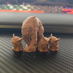 Owlbear, Baby and Cubs | Dragonbane DnD 5e Dungeons & Dragons Pathfinder | Unpainted Miniatures | FDM PLA