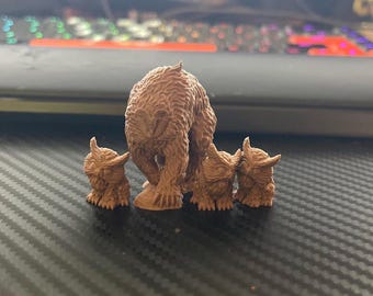 Owlbear, Baby and Cubs | Dragonbane DnD 5e Dungeons & Dragons Pathfinder | Unpainted Miniatures | FDM PLA