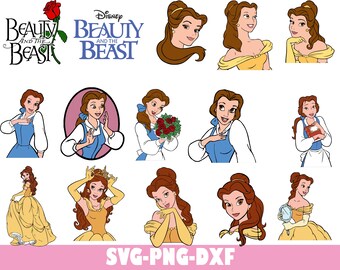 Beauty and the Beast 1 Svg Bundle,  Beauty and the Beast 1  Png Bundle, Cricut, Layered by Color, Cutting File