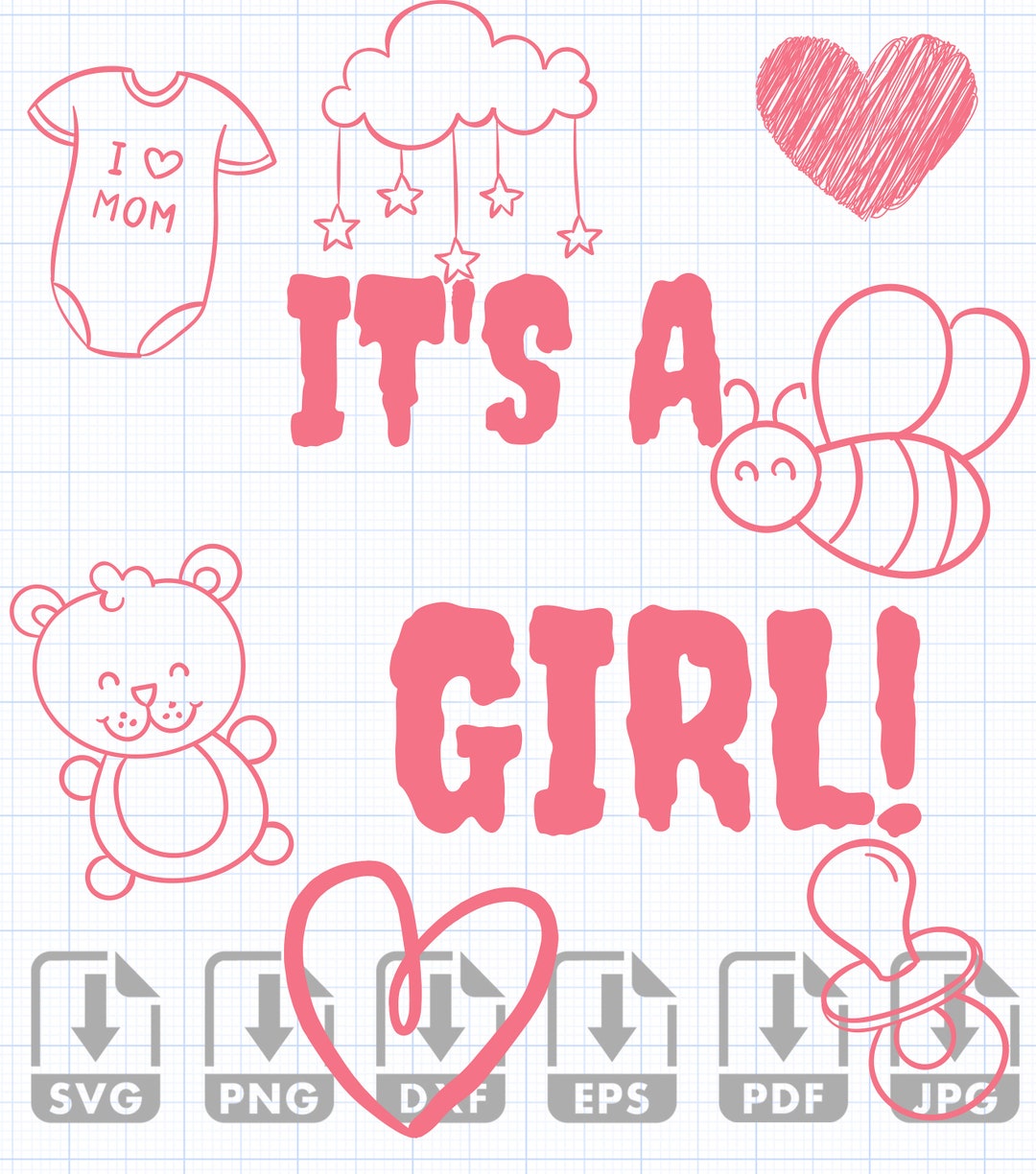 Its a Girl - Etsy