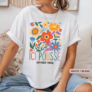 Funny pregnancy announcement t-shirt - Gift for pregnant women - Here grows a mini us - Dad announcement idea 2025 - humorous t-shirt for future mom