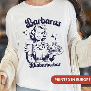 Camiseta &quot;Barbara&#39;s Rhubarb Bar&quot;, camiseta de moda para redes sociales del verano 2024, camiseta humorística de Barbara&#39;s Rhubarb Bar