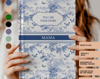 Mom's Story - Heirloom Keepsake Journal with Separate Prompts - Tell Me Your Story Family Book Gift for Mothers Day Gift for Mom or Grandma