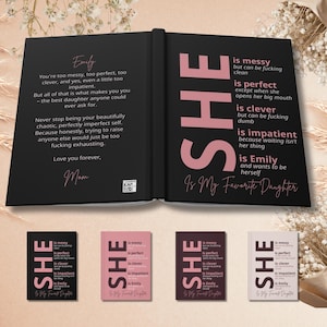 Diario Divertido "Mi Hija Favorita" - Cuaderno Personalizado con Nombre - Regalo Único para Hija - Cuaderno Cartas a Mi Hija