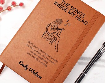 Personalized Lyric Journal Custom Songwriters Notebook Musician Song Diary Lyrical Writer Journal Writing Music Notebook Songwriting Journal
