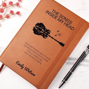 Personalized Lyric Journal Custom Songwriters Notebook Musician Song Diary Lyrical Writer Journal Writing Music Notebook Songwriting Journal