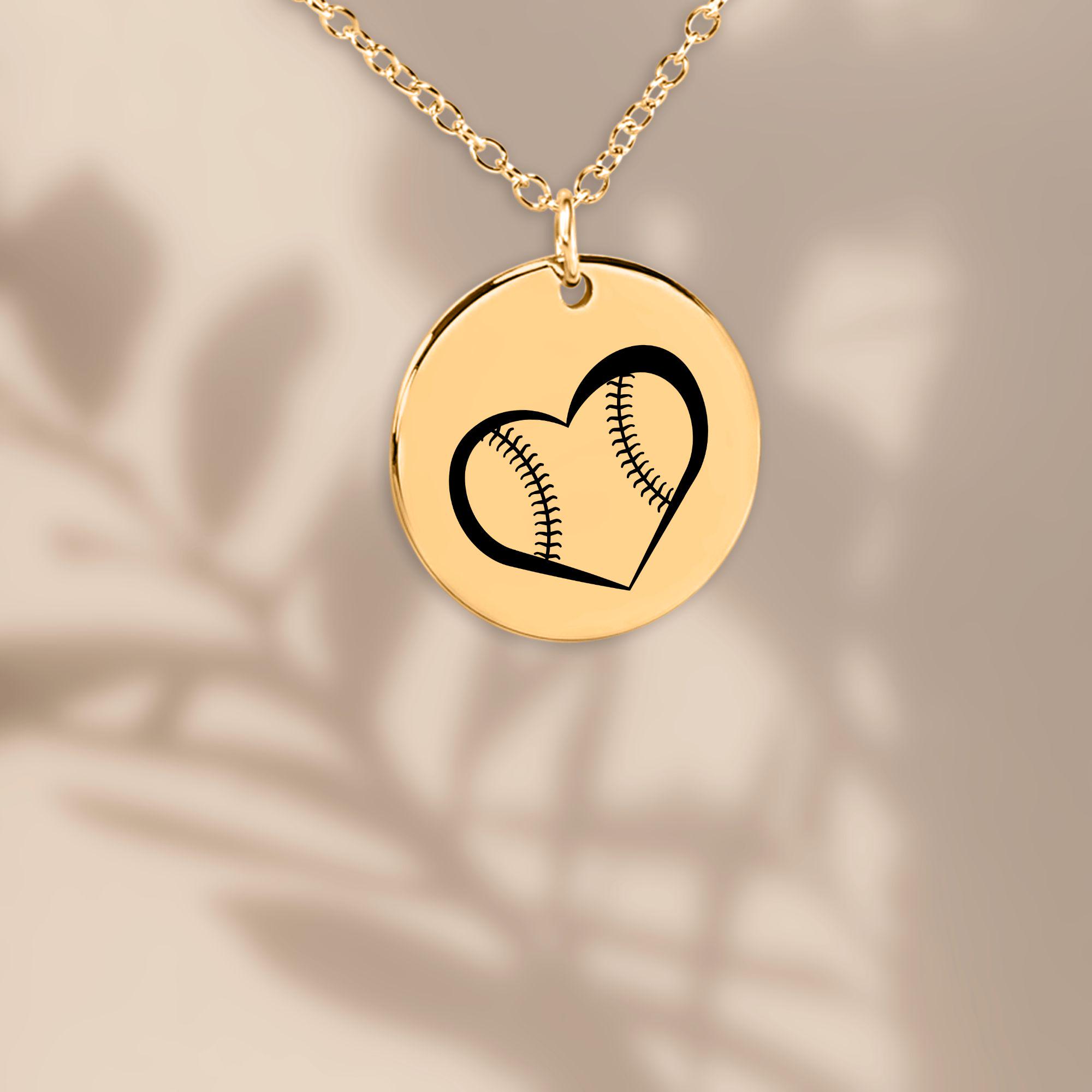Collana con ciondolo a forma di pallone sportivo (Softball/Calcio