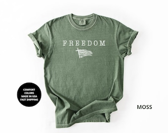 Freedom Comfort Colors® T-shirt, Gerechtigheid voor Charlie K, Patriotisch T-shirt, Politiek T-shirt voor heren en dames, Activisten- en mensenrechten-T-shirt