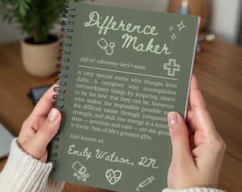 Notitieboekje 'Difference Maker': Cadeau voor verpleegkundigen
