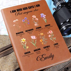 Personalized Prayer Journal for Women - God Says You Are Very Demure, Very Mindful - Christian Gift - Religious Gift for Girls