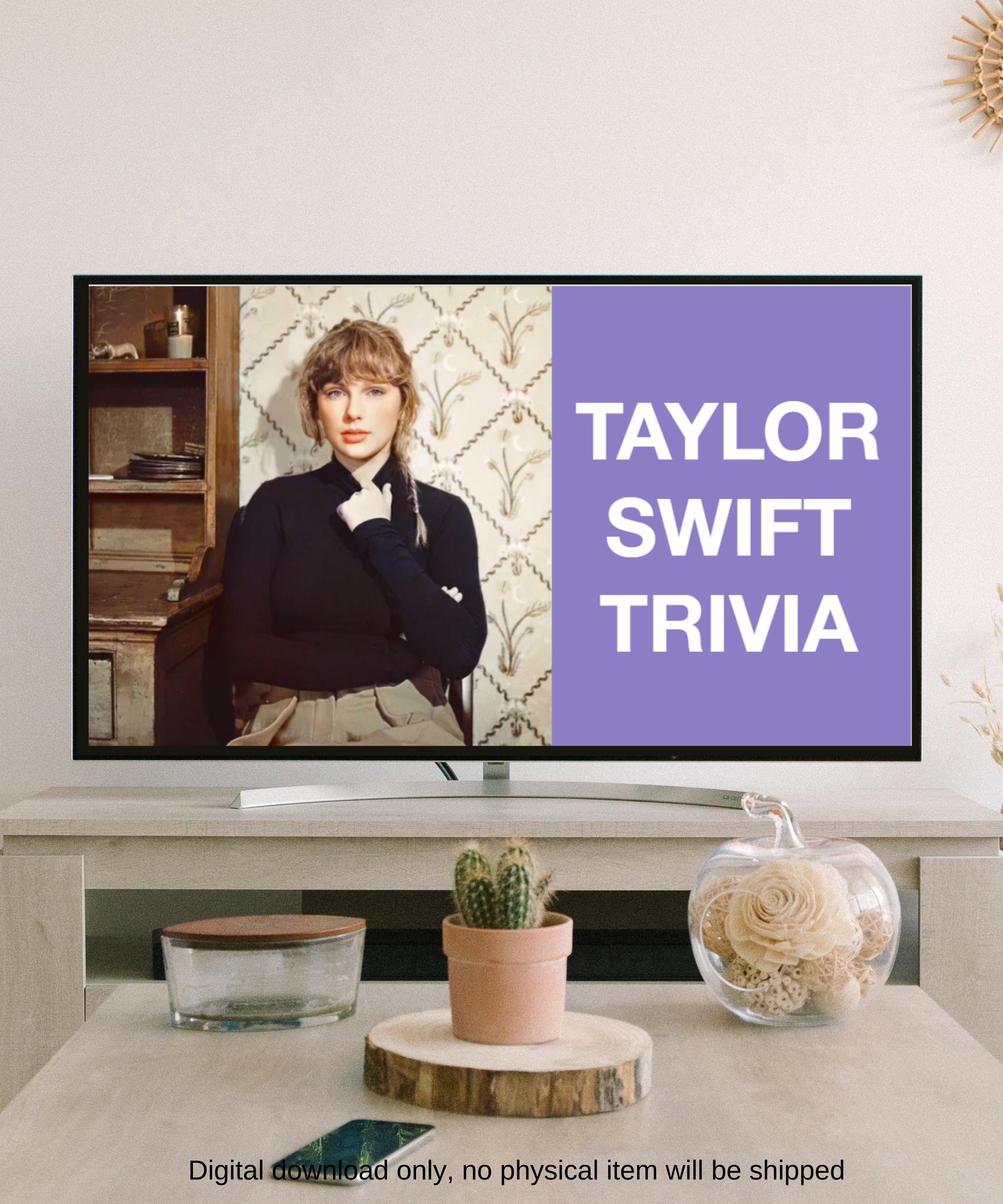 Taylor Swift Trivia Game digital Download, Trivia Night Party